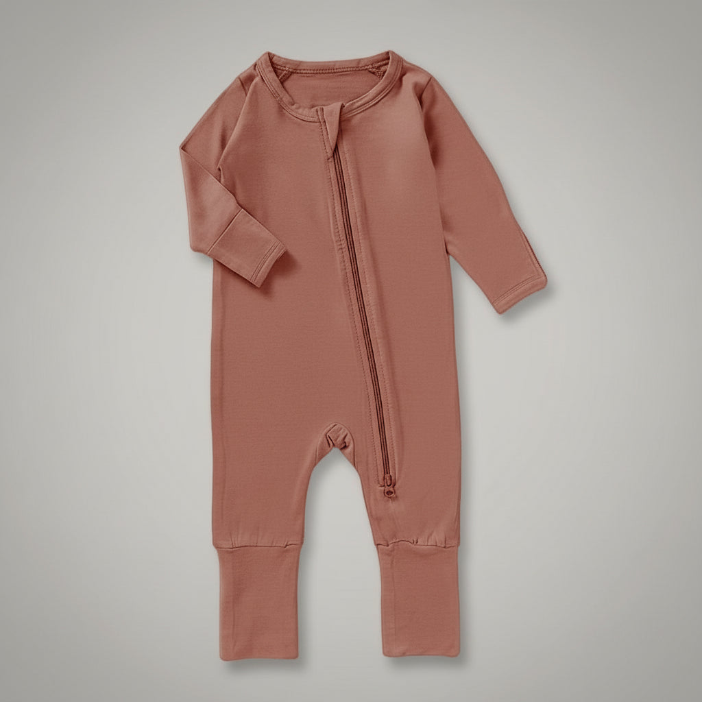BLUSH DUSTY PINK BAMBOO BABY GIRL BOY PYJAMAS SLEEPWEAR