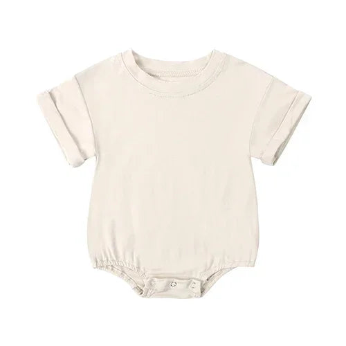 Bamboo Fiber Baby Clothes Boys Bodysuit Fashion Solid Short Sleeve Baby Girls Clothes Summer Newborn Clothing 3-24 Months