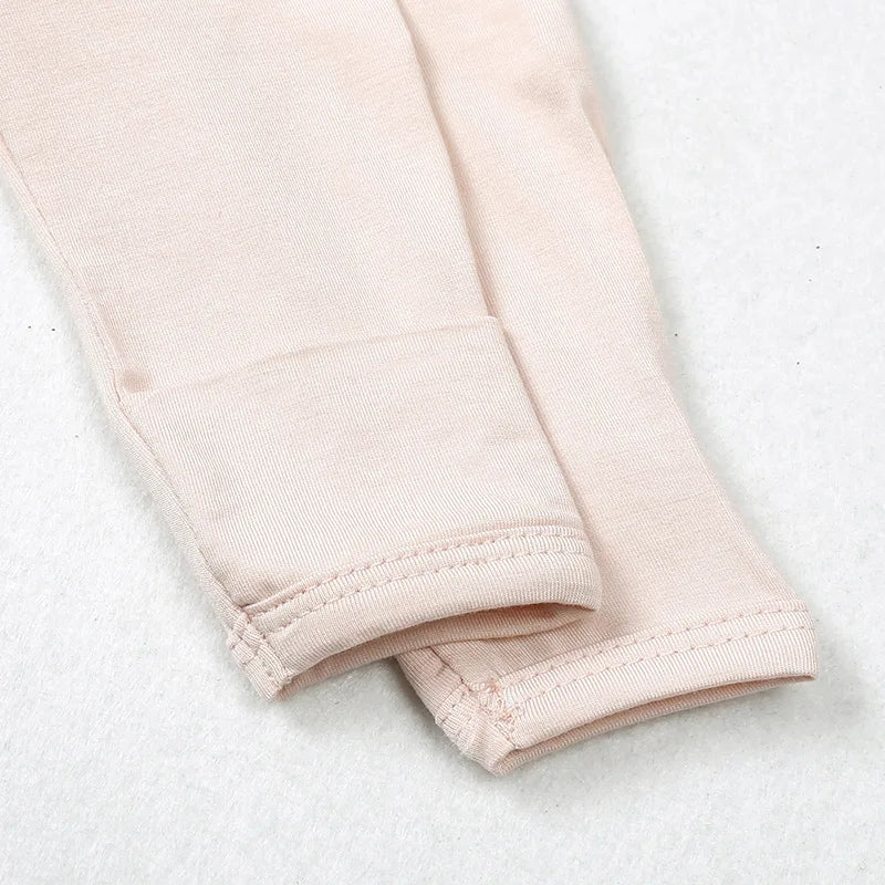 Baby Clothing Boys Girls Bamboo Fibers Bodysuits 0-24 Months Solid Color Long Sleeve Diagonal Button Onesies Newborn Outfits